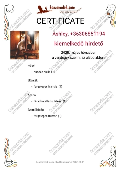 2 kép Ashley. szexpartner Szabin van,