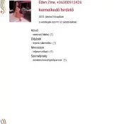 3. Éden Zina 300912426 beszámoló Budapest 124674 erotikus masszázs